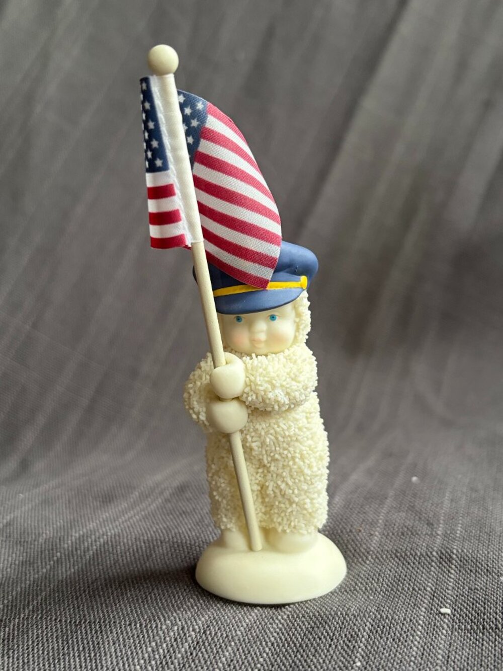Dept 56 Snowbabies Patriotic American Flag Figurine